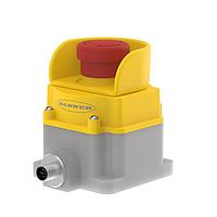 Banner Engineering SSA-EB1PLXR-02ECQ5B Emergency Stop Switches SSA-EB1 30 mm Mount Emergency Stop Push Button; Red-Flash Illuminated Base; 40 mm Actuator; IP65; Contacts: 2 NC; 5-pin M12 Integral QD; Safety BUS Node Compatible CH1=pins1&4 CH2=pins2&5