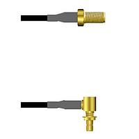 Amphenol Custom Cable Q-2V03H0003072i RF Cable Assemblies SMA-SJ/SMB-RJB G174 72I