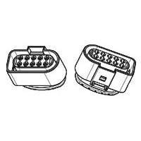 AMP Connectors - TE Connectivity 493577-2 Housings ASSY 10 WAY JPT REC