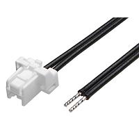 Molex 221959-1023 Discrete Wire CLIKMatetoPigtail (OTS) Cable Asmbly 2mm Ptch Sngl Row 300mm Lngth 2 Ckts Wht