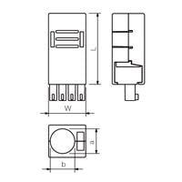 Weidmuller 1005290000 Terminal Block Tools & Accessories BCZ 3.81 AH04 BK BX
