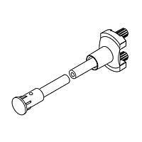 BIVAR SMFLP5.2 Flexible Light Pipes Flexible Light Pipe Assembly, Vertical SMD Adapter, 1mm. Fiber Optic Core, 4.2mm. Dia. Low Profile Lens, 5.2in. Length