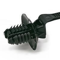 HellermannTyton 157-00388 Cable Tie Mounts 1-Pc Cable Tie/Fir Tree Mount with Disc, 6.5"L, 6.5-13mm Mounting Hole, PA66HIRHSUV, Black,