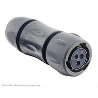 Eaton Souriau-Sunbank UTSX6JC12E3S Plugs Plug, with cable gland backshell, with 3 female solder contacts, IP68/69K in unmated conditions