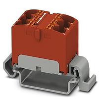 PHOENIX CONTACT 3273662 Push-In Distribution Block PTFIX 6X4-NS35A RD