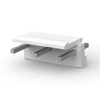 AMP Connectors - TE Connectivity 1-1123724-3 Shrouded 3.96EP HDR ASSY 3(5)P NATURAL