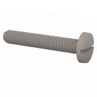 Essentra Components 010832B100 Machine Screw Binder Slotted Screw, #8-32 Thread,  1 in Lg