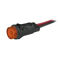 VCC P81W-A12H-CA Indicators 0.5in HI-HAT 12VDC WIRE AMBER