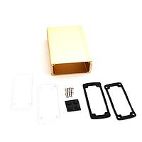Bud Industries EXN-23358-GDP PCB Enclosure Extruded Aluminum Enclosure Gold with Plastic Cover (2 X 4.5 X 6.7 In)