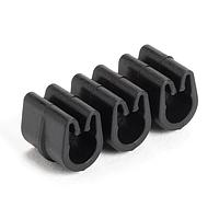 HellermannTyton 133-03188 Tube and Pipe Clip Tube and Pipe Clip, 3x4.7-5.1mm Diameter, PA66HIRHSUV, Black, 4000/ctn