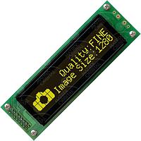 Matrix Orbital LK202-25-IY LCD Character Display Modules Black Background Yellow Text