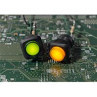 E-Switch RP3508BBLKCLRREDGRNNS Pushbutton Switches