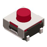 Diptronics DTSJW-65R-V-B Tactile Switches 6x6 260gf RED SMT