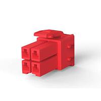 AMP Connectors - TE Connectivity 1-368575-2 Power to the Board PDL 4P PLUG 3.96 D/R(GWT) RED