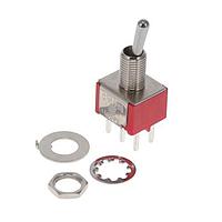 E-Switch 100DP2T1B1M2QEH Toggle Switches 5A 120VAC/28VDC On-None-(On) PC Mnt