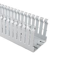 HellermannTyton 181-00642 High Density Slotted Wall Wiring Duct High Density Slotted Wall Wiring Duct, 2" x 1", Adhesive, PVC, White, 120ft/Carton