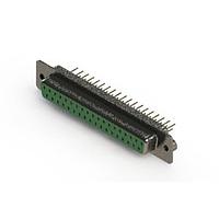 EDAC 628-M37-321-GN2 D-Sub Connectors - Standard Density Vertical Machined D-Sub Connector