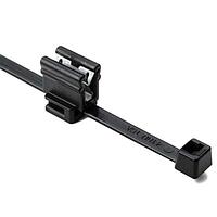 HellermannTyton 156-02229 Edge Clip 2-Piece Cable Tie & Edge Clip, 8.0" Long, EC4B, 13 mm Panel, 50lb, PA66HIRHSUV/PA66HIRHSUVR5, Bk, 500/pkg
