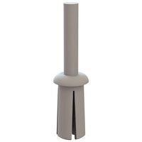 Essentra Components 61PR400100 Push-In Rivet Push Rivet, .250 Hole, .350-.500 Panel Thk