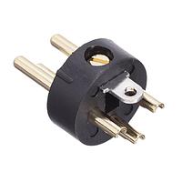 Amphenol Audio AC3-MIC-AU Connectors 4 ML PIN CONTS CLEAR SLEEVE GLD PLT