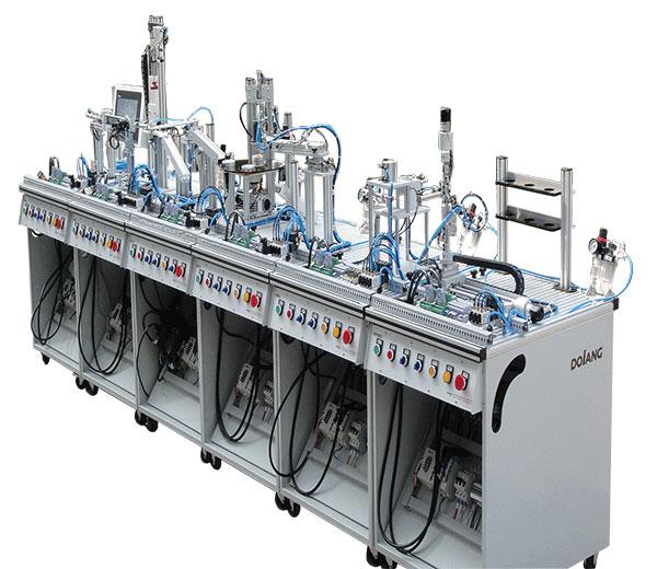 Modular manufacturing training system for industrial automation and mechatronics learning