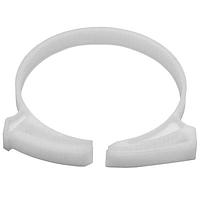 HellermannTyton SNP5010C2 Conduit Clips Snapper Hose Clamp, 1.99"-2.32" Bundle Diameter, POM, White, 100/pkg