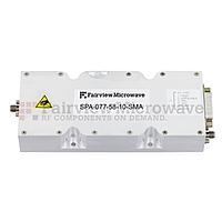 Fairview  SPA-077-58-10-SMA  58 dB Gain High Power High Gain Amplifier at 20 Watt Psat Operating From 6.4 GHz to 7.7 GHz with SMA