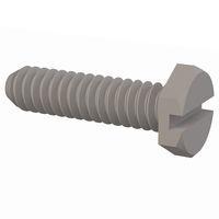 Essentra Components 010440X043 Hex Slotted Hex Slotted Screw, #4-40 Thread, 7/16 Lg