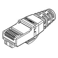 Stewart Connector SS-39100-031 Modular Connectors / Ethernet Connectors Modular Plug Cat6a 8P 8C Unshielded .037-.042 Conductors