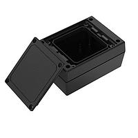 Serpac 132RAC,BK Plastic Textured Top Desktop Enclosure w/ Access Compartment, 4.38x3.25x2.00 in.