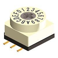 Diptronics RBM2-16RAVR Rotary Switches SMD 3X2 TERM 16 STEP CROSS HEAD ACT