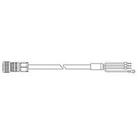 Delta Electronics, Inc. ACS3-CAPFA205 Power Cable Power Cable, High Flex, 5M for B3 Series F100-F130 Motors with or w/o brake, 4-Pin IP67, MS-(18-10S), Straight connector