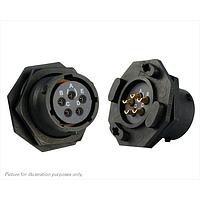 Eaton Souriau-Sunbank UTS714E5S Receptacles 5P Socket Receptacle Jam Nut Size 14E