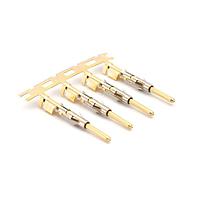 Amphenol SINE Systems SP14M2G30 Contacts Pin Contact, Stamped, Size 16, Gold 30u" over Nickel, Wire Range 2.0-2.5mm , 16-14 AWG, with 3 tangs. 3,000 pcs. Reel