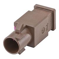 Rosenberger 59Z114-000F Accessories Plastic housing Plug Straight F Brown