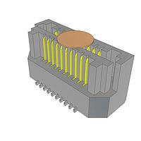 Samtec LSS-110-03-L-DV-LC-K-FR Connectors 0.635 mm Razor Beam(TM) High-Speed Hermaphroditic Terminal/Socket Strip