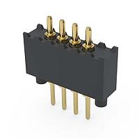 Mill-Max 854-22-004-10-041101 Spring Loaded Header .050" Pitch Spring-Loaded Connector w/ Flat Tip Plunger; TH; Single