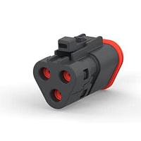 DEUTSCH - TE Connectivity 1-2303816-4 Housings DT06-3S-TE32, PLG, 3P, BLK, E, SNAPCAP