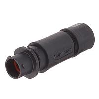 Amphenol SINE Systems RTS1BS10N2P03 Connectors Inline Receptacle 2+2 POS SZ 10 Pin