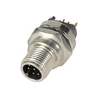 HARTING 21033211831 Straight M12 A-code 8pin male straight pcb mount, shielded version + front mount housing