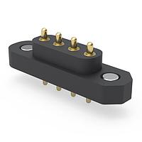 Mill-Max 878-22-004-10-011101 Headers Magnetic Spring-Loaded Pin Header Strip 4 Pins