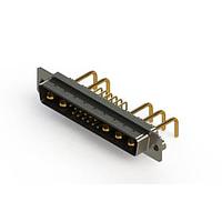 EDAC 629-17W5250-1T2 Mixed Contact D-Sub Connectors Right-angle Power Combo D-Sub Connector