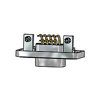 Amphenol CONEC 15-000731 Plug 9P M R/A .402" FOOTPRINT SOLID BODY WATER RESISTANT D-SUB 30 MIC/IN GOLD PLT.CONTACTS MTL BRKT. WITH PCB CLIPS