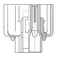 Yazaki 7223132430 Connectors CONN 2P 090 BLK