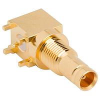 Amphenol RF 102-909-07 PCB Connectors 1.0/2.3 Right Angle PCB Jack Bulkhead