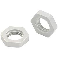 BOPLA 52090100 Counter Nut NUT, COUNTER, M12 X 1.5MM, POLYAMIDE, LT GRAY, MGM 12