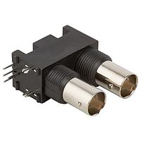 Amphenol RF 112661 Multi-Port Connectors BNC DUAL STACK PCB RECPT BLACK