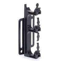 HellermannTyton 151-04218 Cable Mounting & Accessories Cable Stacker Mount, 3-Pocket, Screw Mount, PA66HIRHSUV, Black, 10/pkg