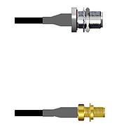 Amphenol Custom Cable Q-1T02W0003010i RF Cable Assemblies N-SJB/SMA-SJB G174 10I