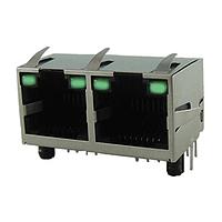 Amphenol Commercial Products RJE392881400 Modular RA Two Port With Shield, no LED